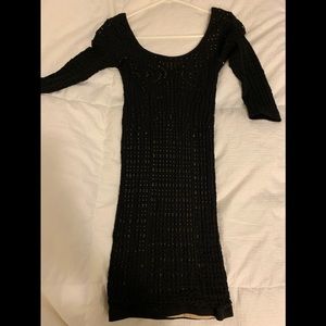 Black Bebe spandex dress